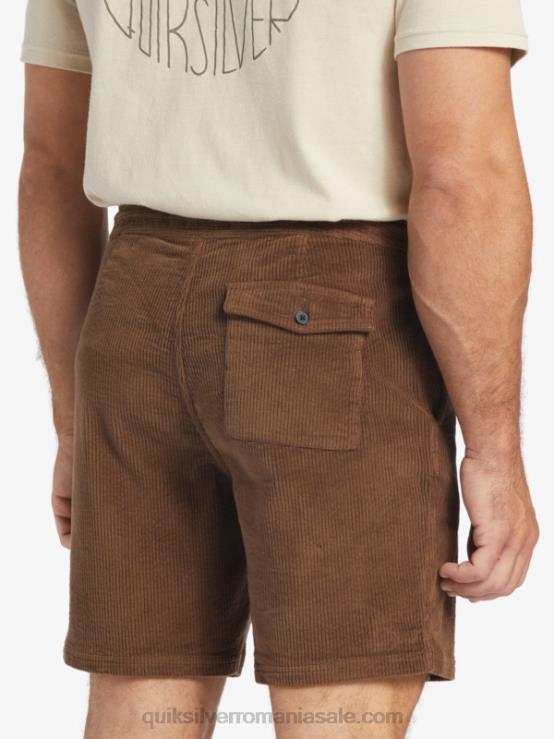pământ întunecat pantaloni scurți din velur din velur waterman XT6B875 bărbați Quiksilver