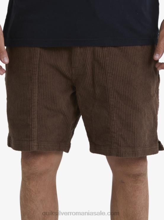 pământ întunecat pantaloni scurți din velur din velur waterman XT6B875 bărbați Quiksilver
