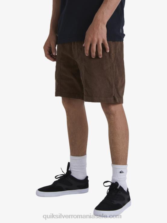 pământ întunecat pantaloni scurți din velur din velur waterman XT6B875 bărbați Quiksilver