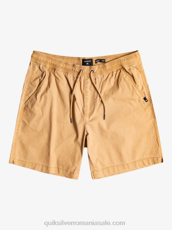 tanin pantaloni scurți taxer 17 cu talie elastică XT6B1377 bărbați Quiksilver