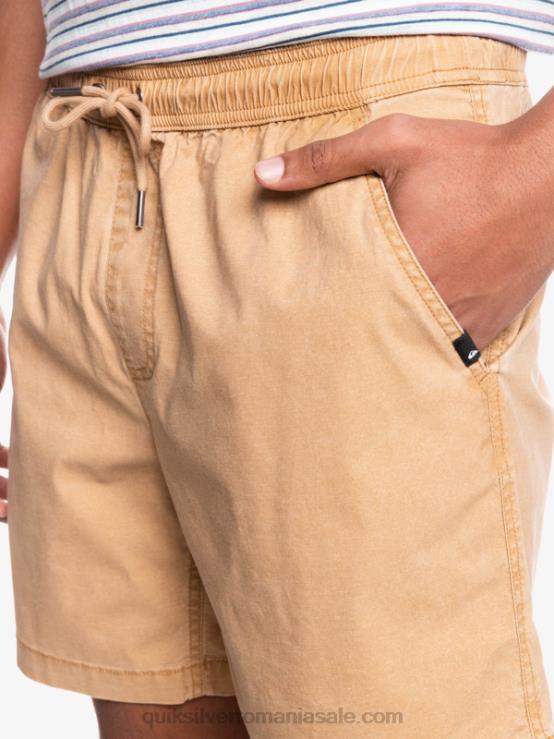 tanin pantaloni scurți taxer 17 cu talie elastică XT6B1377 bărbați Quiksilver