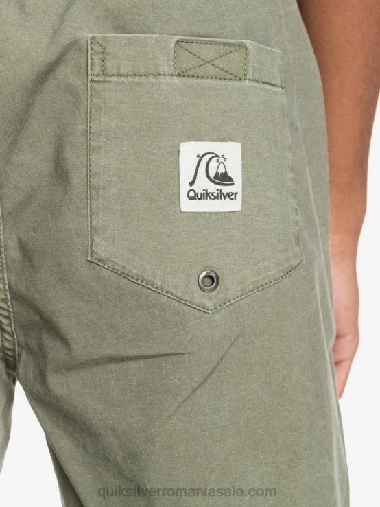 trifoi cu patru foi pantaloni scurți taxer 17 cu talie elastică XT6B1380 bărbați Quiksilver
