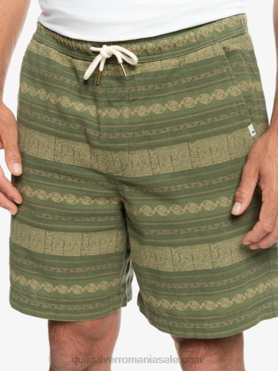 trifoi cu patru foi taxer jacquar pantaloni scurți jacquard taxer XT6B422 bărbați Quiksilver