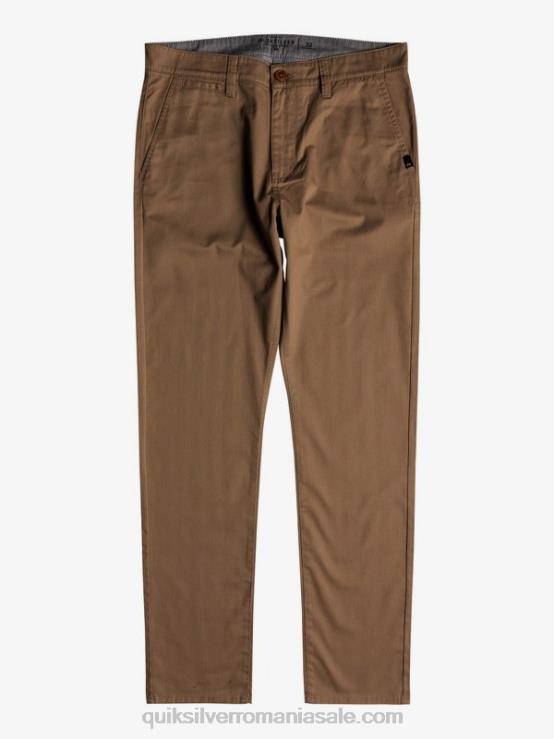 lemn de ulm pantaloni chino cu buzunar union de zi cu zi XT6B1159 bărbați Quiksilver