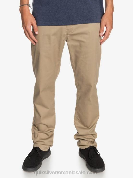 lemn de ulm pantaloni chino cu buzunar union de zi cu zi XT6B1159 bărbați Quiksilver