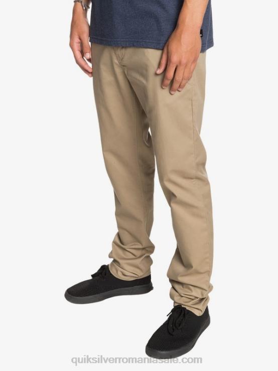 lemn de ulm pantaloni chino cu buzunar union de zi cu zi XT6B1159 bărbați Quiksilver