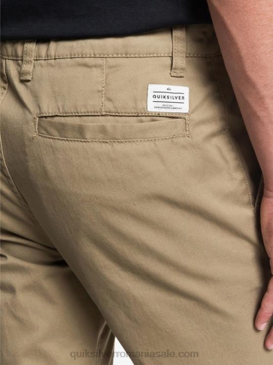 lemn de ulm pantaloni chino cu buzunar union de zi cu zi XT6B1159 bărbați Quiksilver