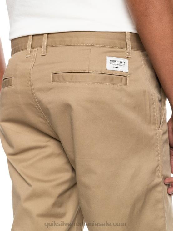 lemn de ulm pantaloni chino cu buzunar union de zi cu zi XT6B1159 bărbați Quiksilver