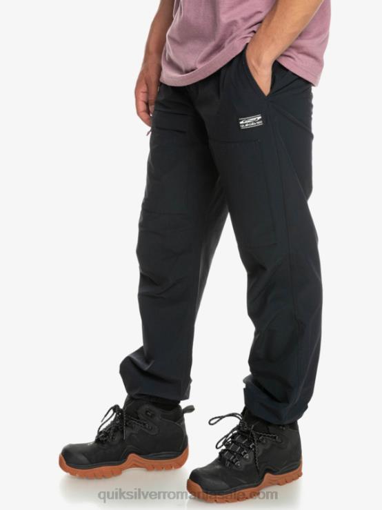 negru pantaloni cargo pe fundul mării XT6B1847 bărbați Quiksilver