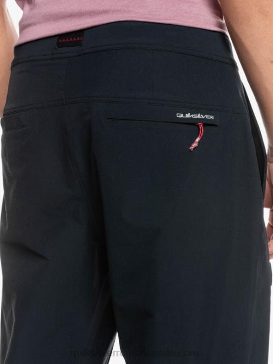 negru pantaloni cargo pe fundul mării XT6B1847 bărbați Quiksilver