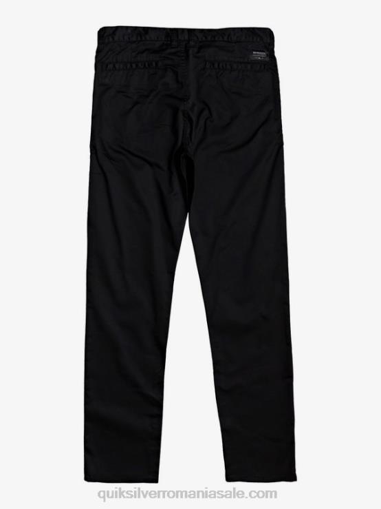 negru pantaloni chino cu buzunar union de zi cu zi XT6B1160 bărbați Quiksilver