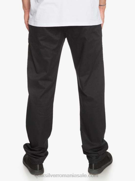 negru pantaloni chino cu buzunar union de zi cu zi XT6B1160 bărbați Quiksilver