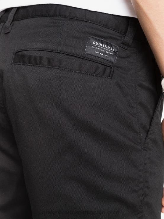 negru pantaloni chino cu buzunar union de zi cu zi XT6B1160 bărbați Quiksilver