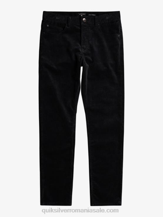 negru pantaloni din catifea din cordon kracker XT6B1546 bărbați Quiksilver