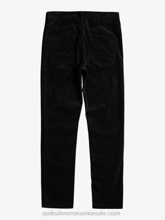 negru pantaloni din catifea din cordon kracker XT6B1546 bărbați Quiksilver