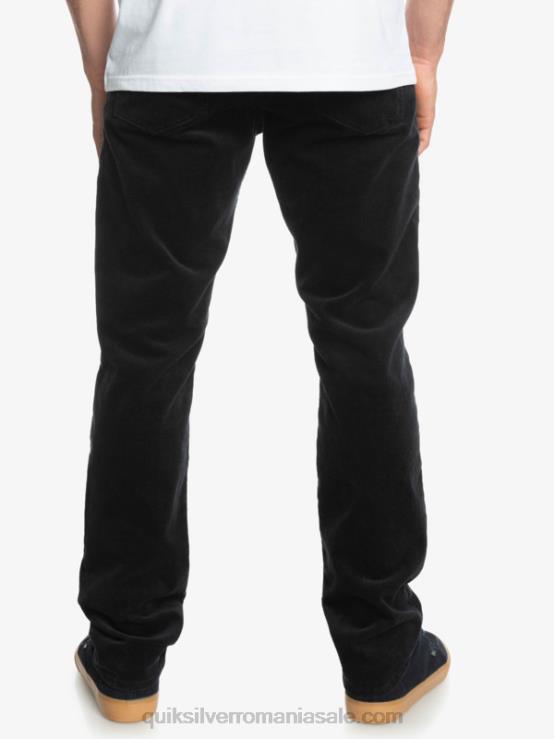 negru pantaloni din catifea din cordon kracker XT6B1546 bărbați Quiksilver