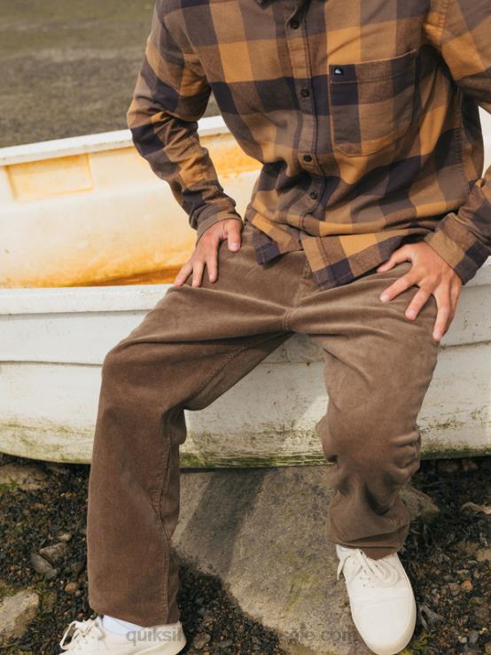 snack de ciocolata pantaloni din catifea din cordon kracker XT6B1547 bărbați Quiksilver
