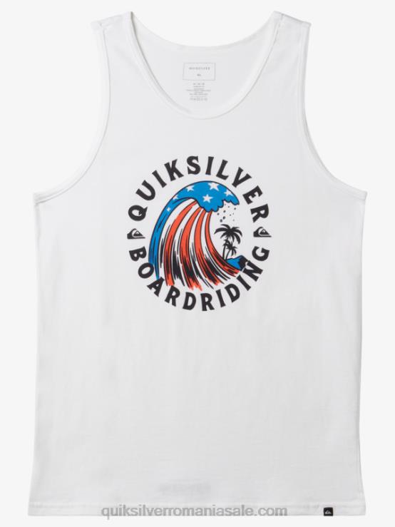 alb casa tancului cu valuri XT6B154 bărbați Quiksilver