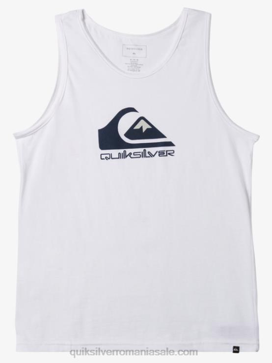 alb rezervor cu logo mare XT6B263 bărbați Quiksilver