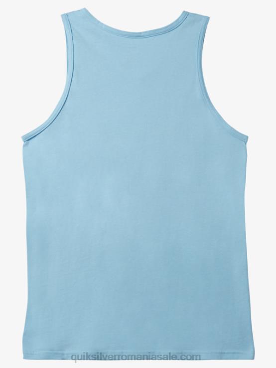 cer albastru rezervor cu logo mare XT6B268 bărbați Quiksilver