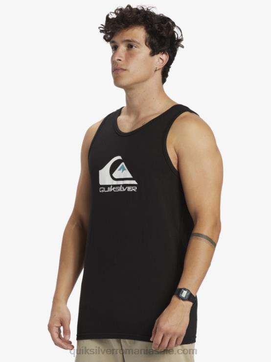 negru rezervor cu logo mare XT6B262 bărbați Quiksilver
