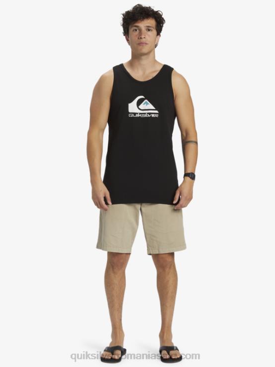 negru rezervor cu logo mare XT6B262 bărbați Quiksilver