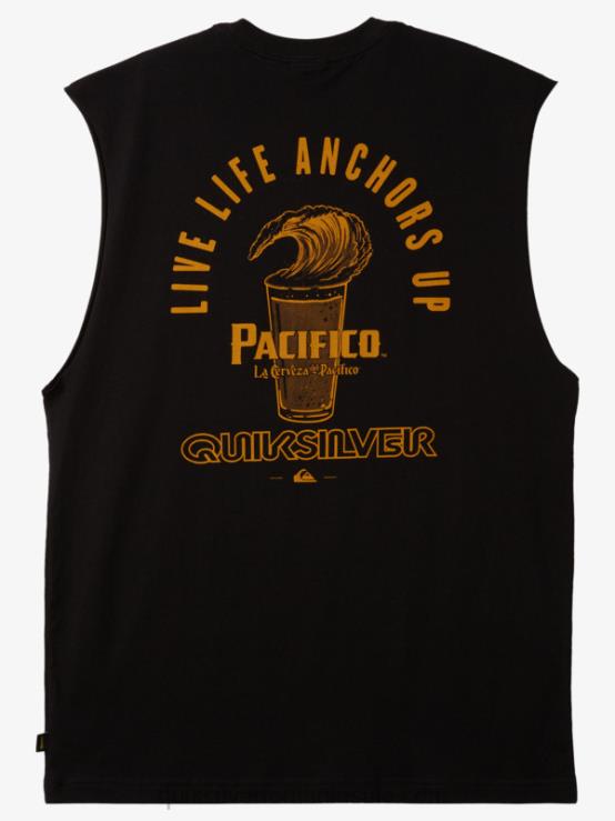 negru tanc drept shooter XT6B4 bărbați Quiksilver x Pacifico