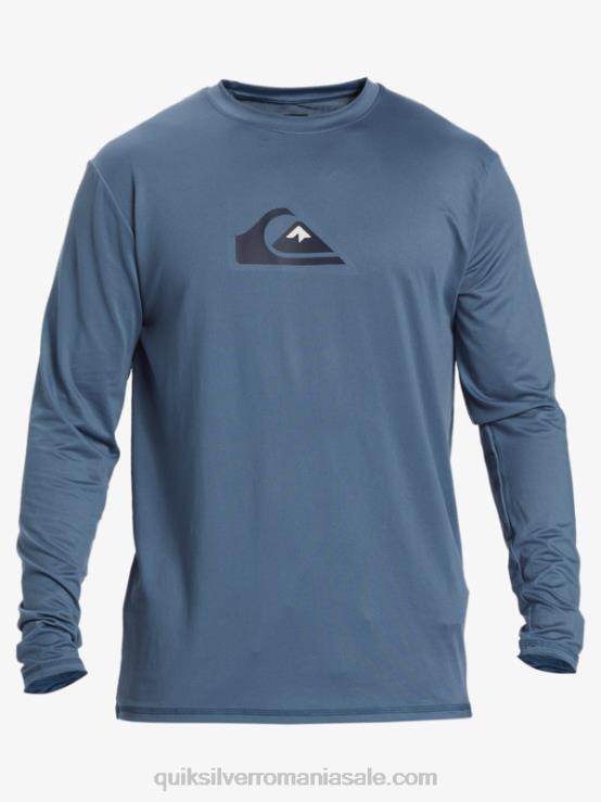 Marea Bering tricou de surf upf 50 cu mânecă lungă cu dungi solide XT6B844 bărbați Quiksilver