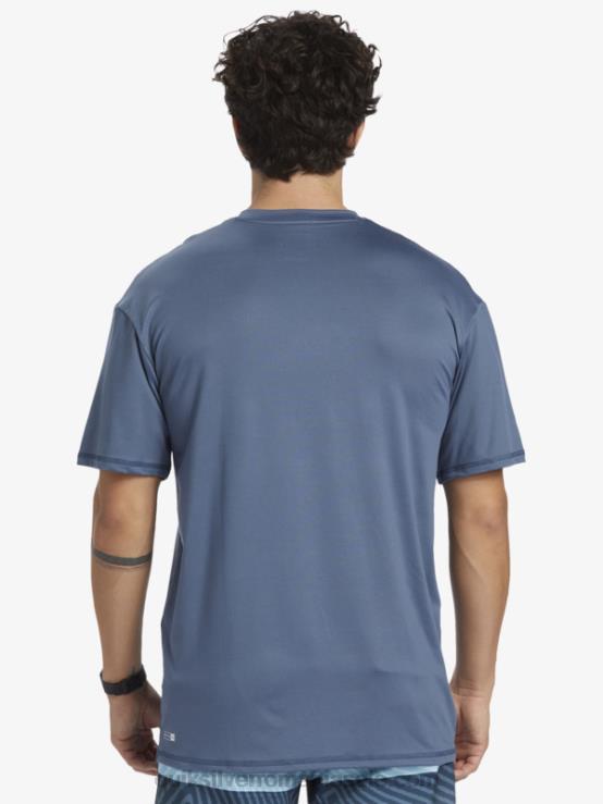 Marea Bering tricou de surf upf 50 cu mânecă scurtă cu dungi solide XT6B888 bărbați Quiksilver