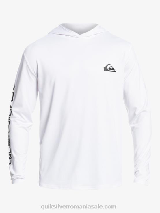 alb Tricou de surf cu mânecă lungă omni session upf 50 XT6B769 bărbați Quiksilver