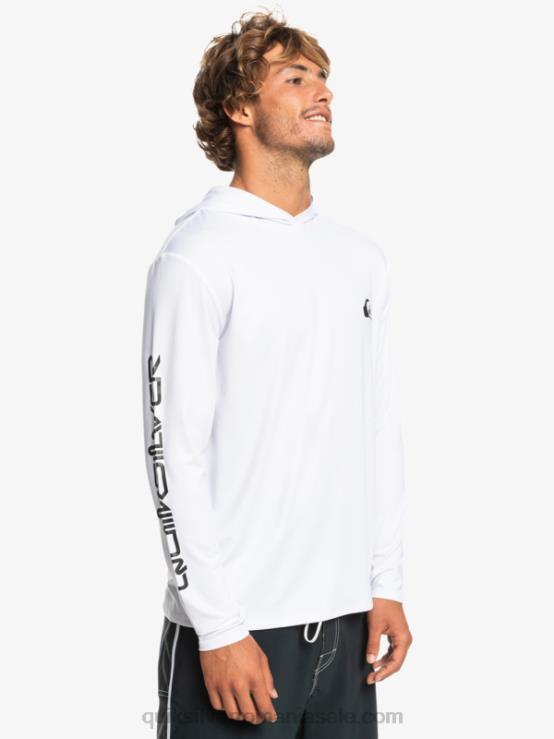 alb Tricou de surf cu mânecă lungă omni session upf 50 XT6B769 bărbați Quiksilver
