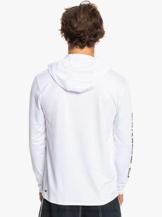 alb Tricou de surf cu mânecă lungă omni session upf 50 XT6B769 bărbați Quiksilver