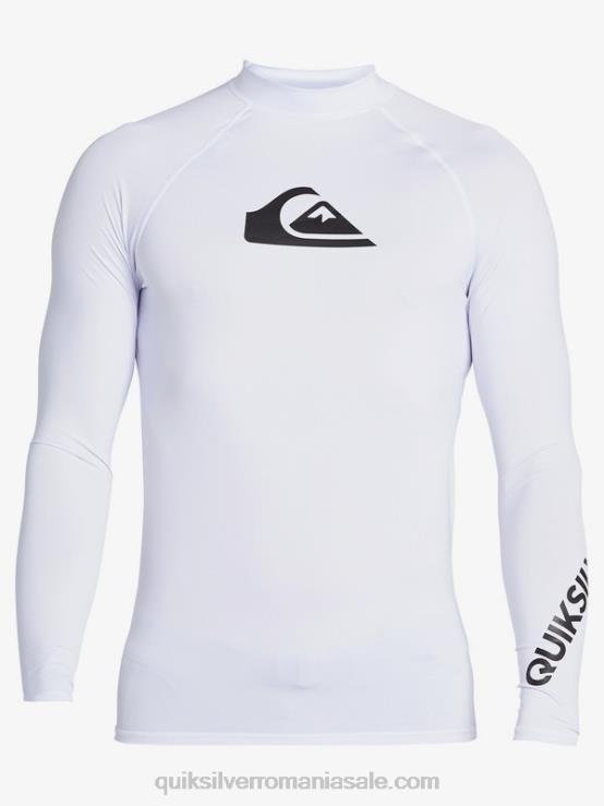 alb all time mânecă lungă upf 50 rashguard XT6B1429 bărbați Quiksilver