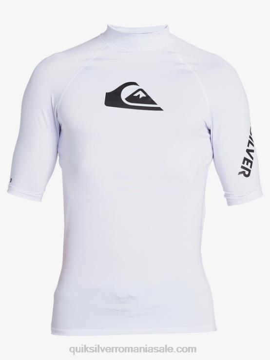 alb all time mânecă scurtă upf 50 rashguard XT6B1262 bărbați Quiksilver