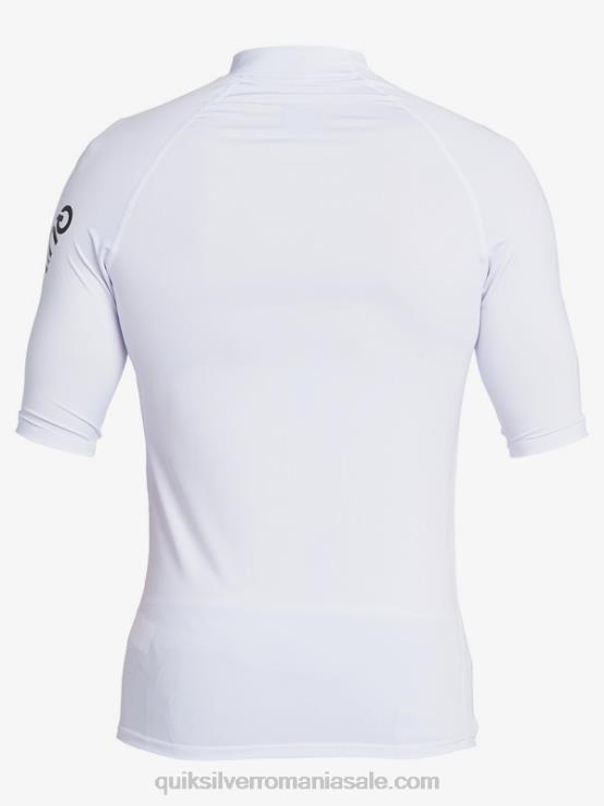 alb all time mânecă scurtă upf 50 rashguard XT6B1262 bărbați Quiksilver