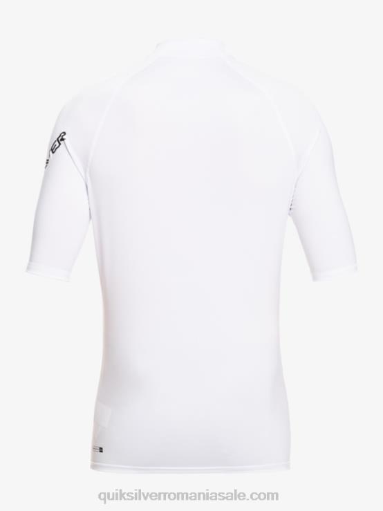 alb all time mânecă scurtă upf 50 rashguard XT6B810 bărbați Quiksilver