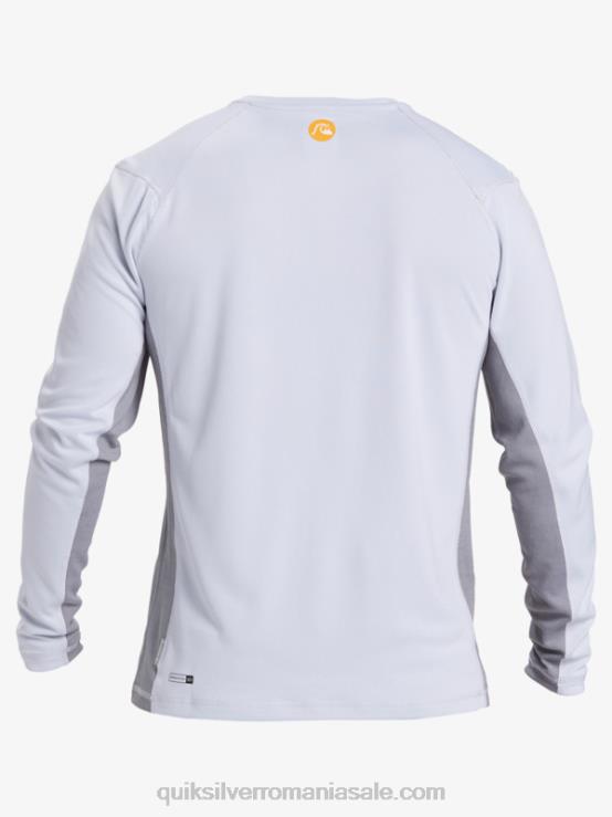 alb tricou de surf cu mânecă lungă waterman bambus check 2 upf 50 XT6B260 bărbați Quiksilver