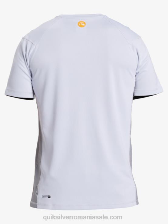alb tricou de surf cu mânecă scurtă waterman bambus check 2 upf 50 XT6B273 bărbați Quiksilver