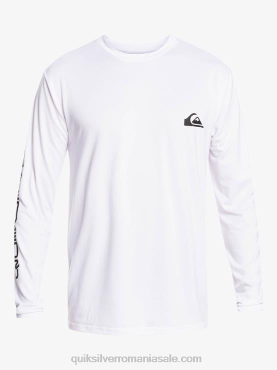 alb tricou surf upf 50 cu mânecă lungă omni session XT6B401 bărbați Quiksilver