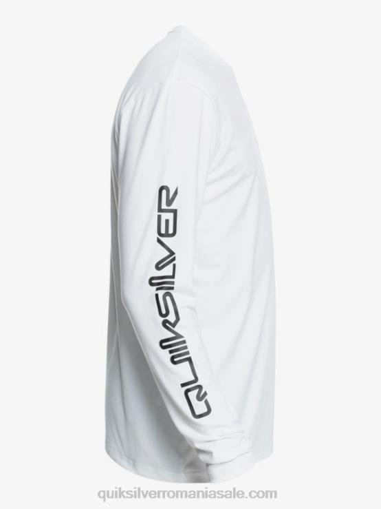 alb tricou surf upf 50 cu mânecă lungă omni session XT6B401 bărbați Quiksilver