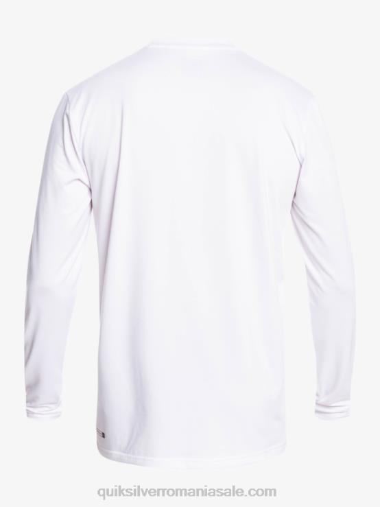 alb tricou surf upf 50 cu mânecă lungă omni session XT6B401 bărbați Quiksilver