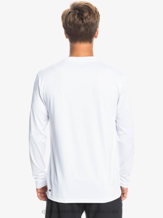 alb tricou surf upf 50 cu mânecă lungă omni session XT6B401 bărbați Quiksilver