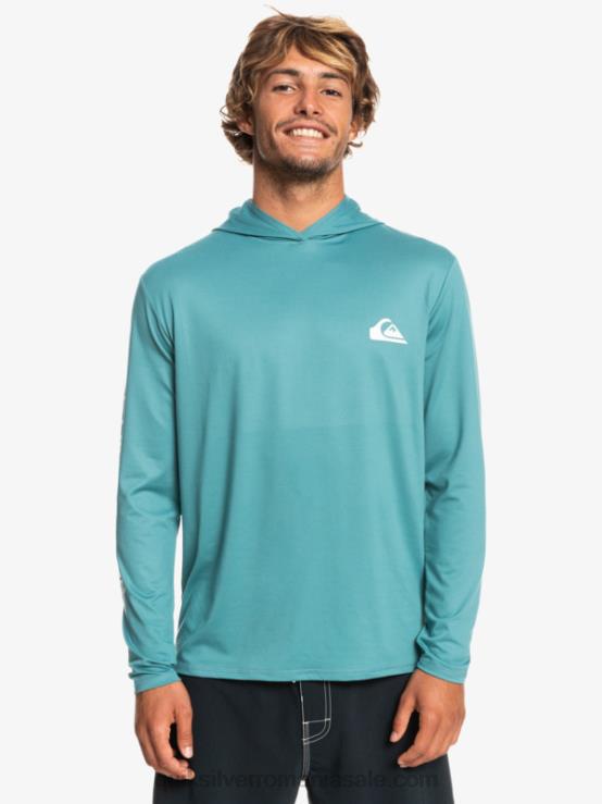 albastru bretania Tricou de surf cu mânecă lungă omni session upf 50 XT6B772 bărbați Quiksilver