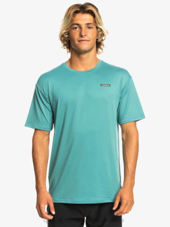 albastru bretania Tricou de surf cu mânecă scurtă omni session upf 50 XT6B542 bărbați Quiksilver