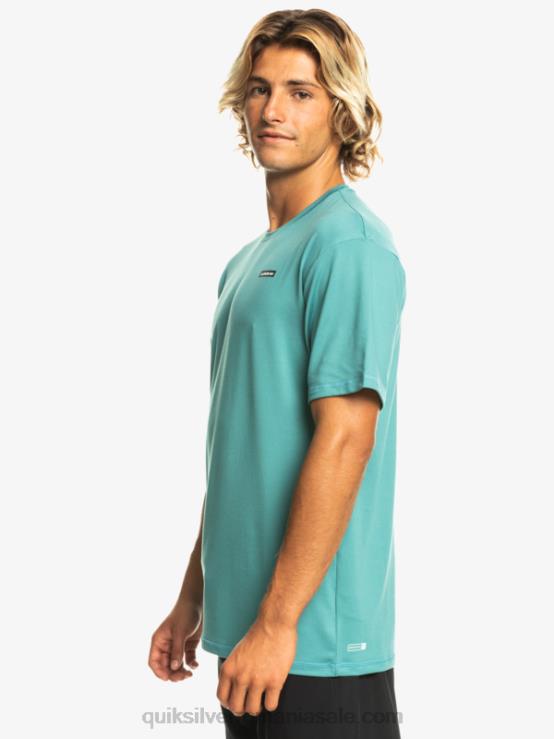 albastru bretania Tricou de surf cu mânecă scurtă omni session upf 50 XT6B542 bărbați Quiksilver