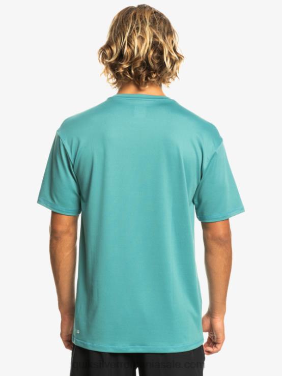 albastru bretania Tricou de surf cu mânecă scurtă omni session upf 50 XT6B542 bărbați Quiksilver