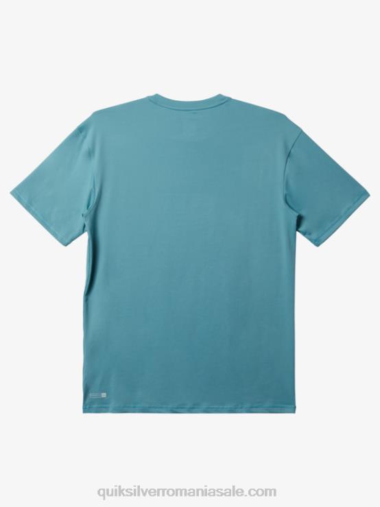 albastru cameo Tricou de surf cu mânecă scurtă mix session upf 50 XT6B314 bărbați Quiksilver