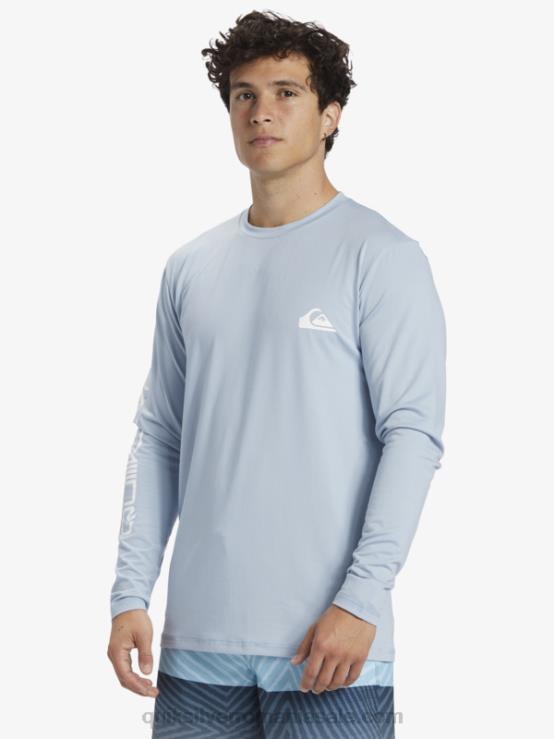 albastru ceresc tricou surf upf 50 cu mânecă lungă omni session XT6B404 bărbați Quiksilver