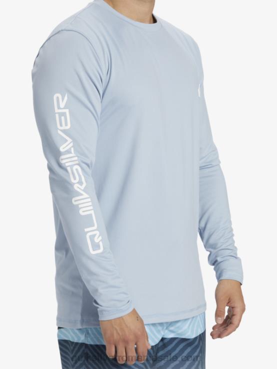 albastru ceresc tricou surf upf 50 cu mânecă lungă omni session XT6B404 bărbați Quiksilver