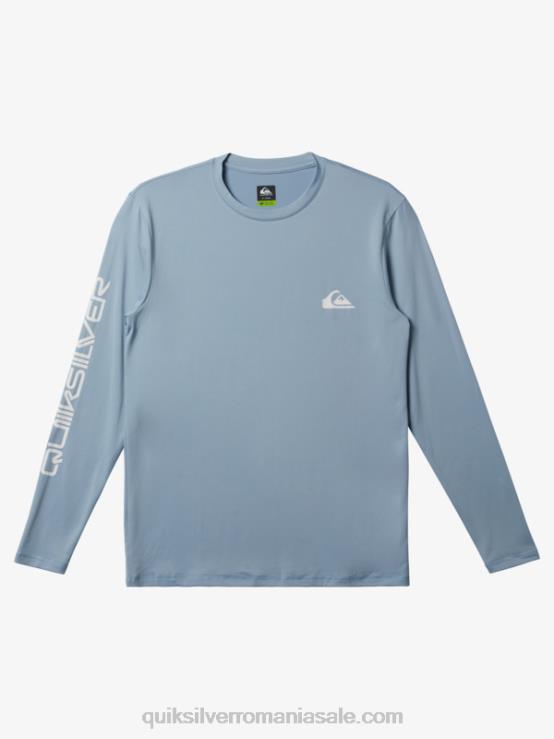 albastru ceresc tricou surf upf 50 cu mânecă lungă omni session XT6B404 bărbați Quiksilver